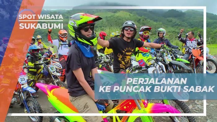 Naik Motor Trail Menuju Puncak Bukit Sabak Sukabumi