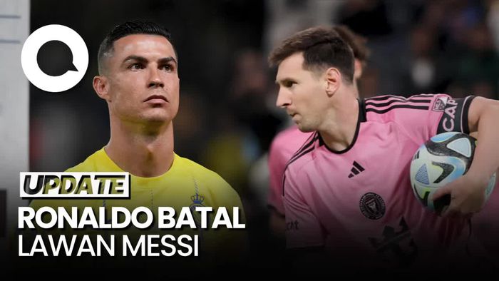 Ronaldo Batal Lawan Messi di Laga Al Nassr Vs Inter Miami