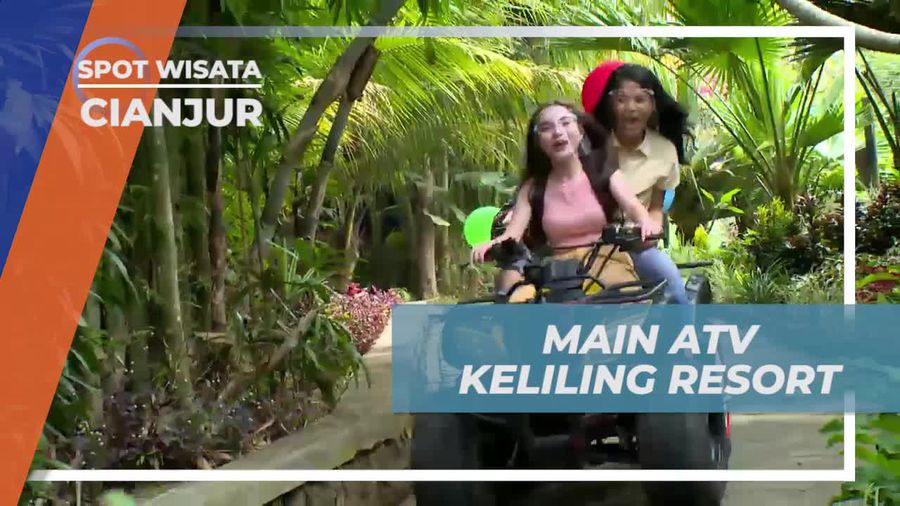 Bermain ATV Menyusuri Kawasan Resort Asri di Cianjur 