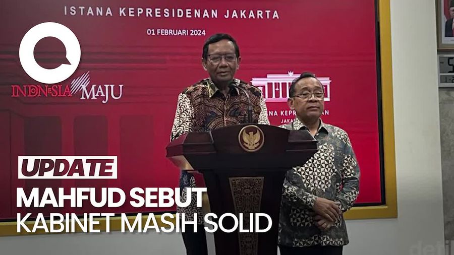 Mahfud Tegaskan Kabinet Jokowi Tetap Solid Meski Dirinya Mundur