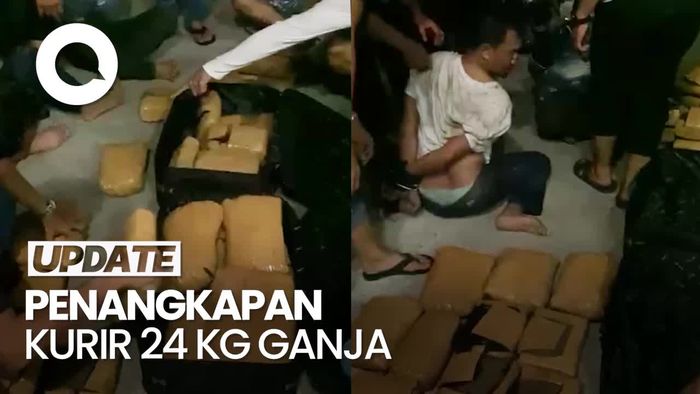 Momen Polisi Gagalkan Penyelundupan 24 Kg Ganja di Bangka Tengah