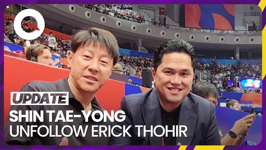 Shin Tae-yong Unfollow Erick Thohir-Mochamad Iriawan di Instagram
