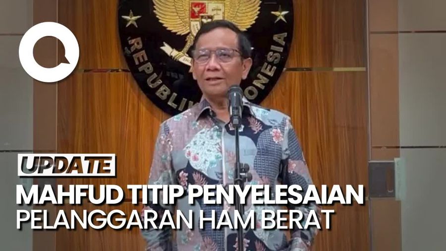 Mahfud Titip Penyelesaian Pelanggaran HAM Berat Kepada Penggantinya