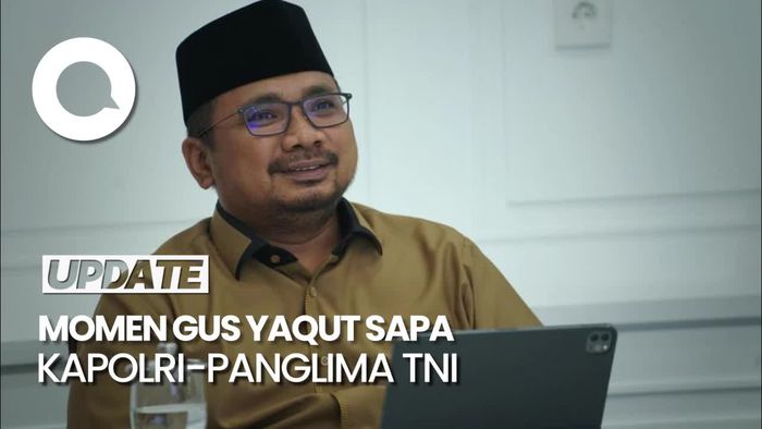 Gus Yaqut Sapa Kapolri LS Prabowo dan Panglima TNI A Subiyanto
