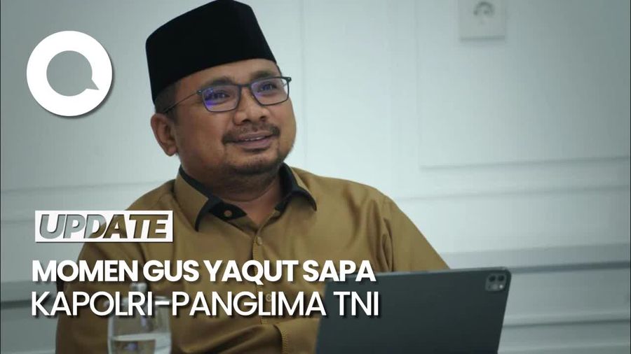 Gus Yaqut Sapa Kapolri LS Prabowo dan Panglima TNI A Subiyanto
