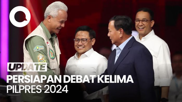 Persiapan Debat Kelima Pilpres 2024