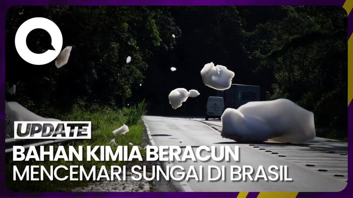 Potret Jalanan Brasil yang Diwarnai Busa Beracun