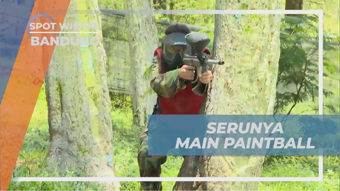 Serunya Adu Strategi Saling Tembak Lemahkan Lawan Dengan Paintball, Bandung