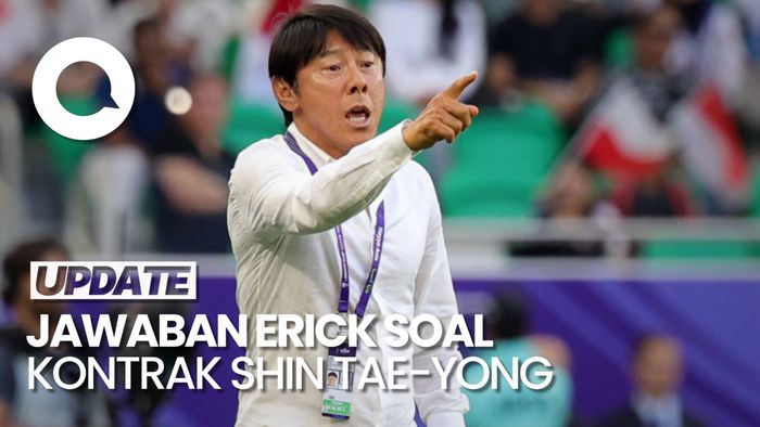 Jawaban Erick Thohir soal Perpanjangan Kontrak Shin Tae-yong