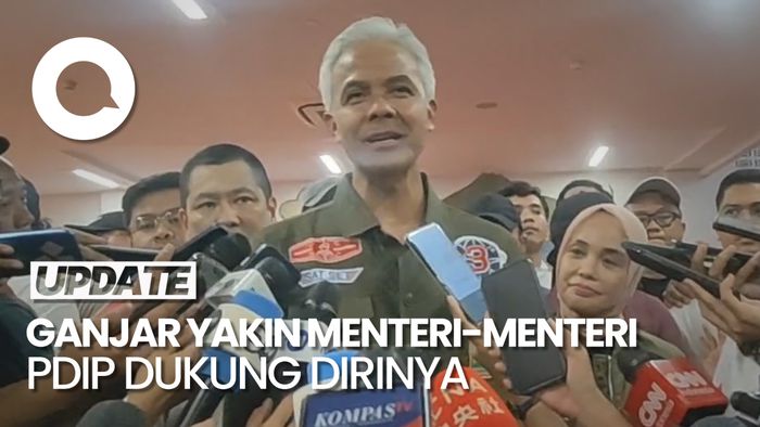Menteri PDIP Hadir di GBK, Ganjar: Tak Usah Diragukan, Pasti Support Saya