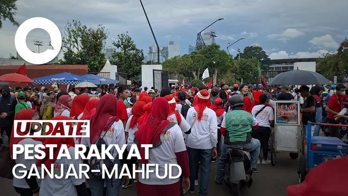 Suasana Konser Metal Ganjar-Mahfud di GBK, Lalu Lintas Macet