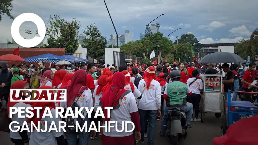 Suasana Konser Metal Ganjar-Mahfud di GBK, Lalu Lintas Macet