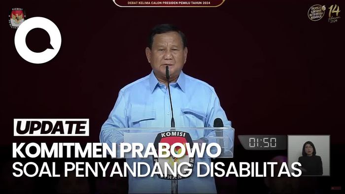 Prabowo: Kami Sponsori UU Disabilitas, Kami yang Dorong Lolos DPR
