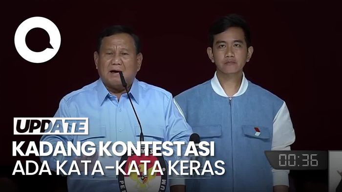 Prabowo: Saya Minta Maaf ke Paslon 01 dan 03, Andai Ada Perbuatan Tak Berkenan
