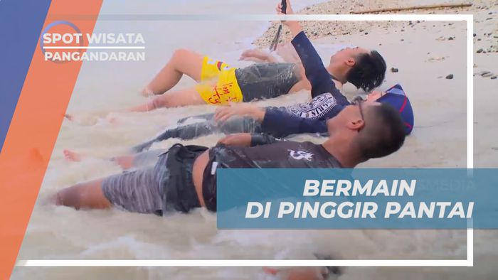 Menikmati Vacation, Seru-seruan di Tepi Pantai pasir Putih, Pangandaran