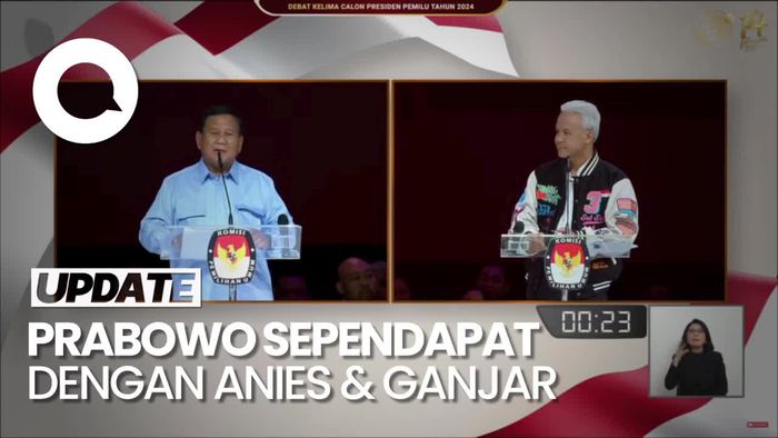 Sependapat dengan Ganjar dan Anies, Prabowo: Semua Benar!