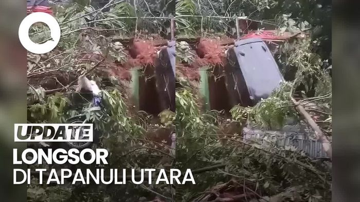 Mobil Berisi Satu Keluarga Terseret Longsor di Taput, 3 Orang Tewas
