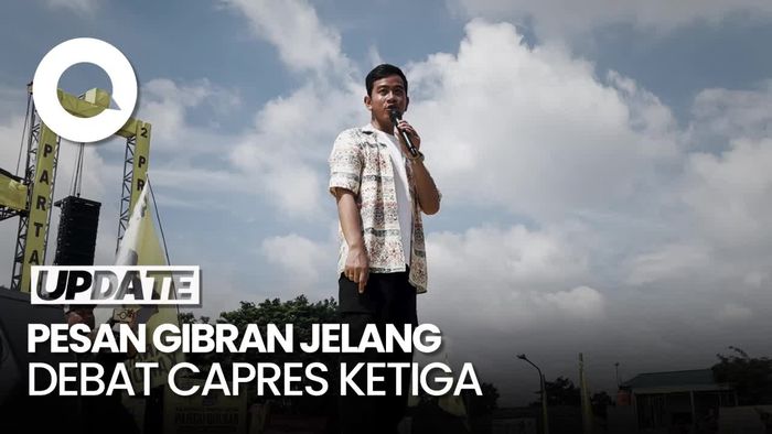 Gibran Ajak Pendukung Doakan Prabowo Jelang Debat Capres