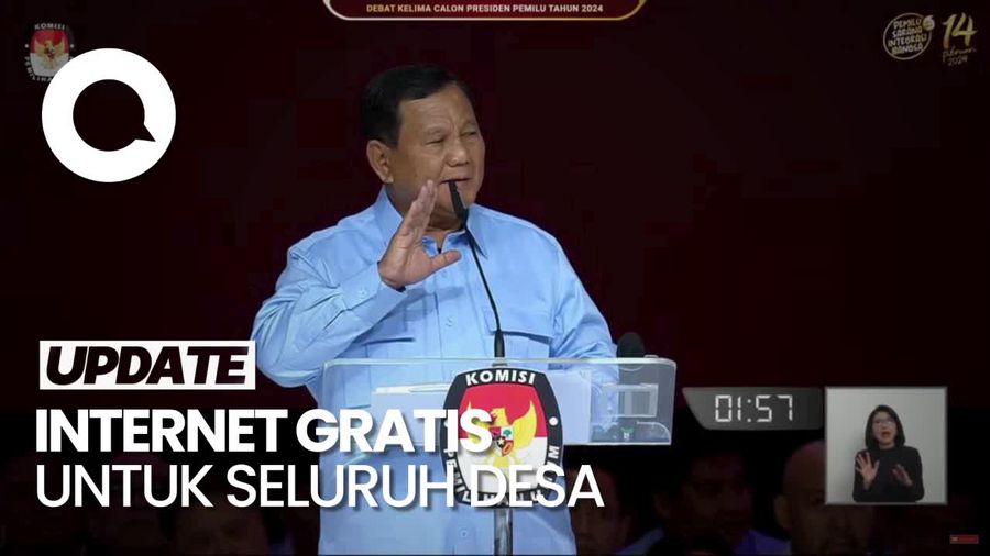 Prabowo: Apabila Jadi Presiden, Saya Bawa Internet Gratis ke Seluruh Desa di RI