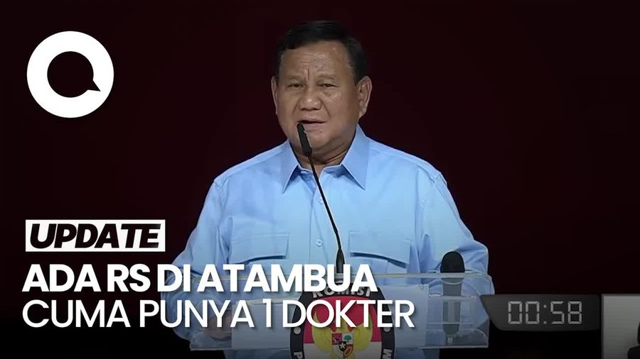Prabowo Sebut Ada RS di Atambua Cuma Punya 1 Dokter layani 3 Kabupaten