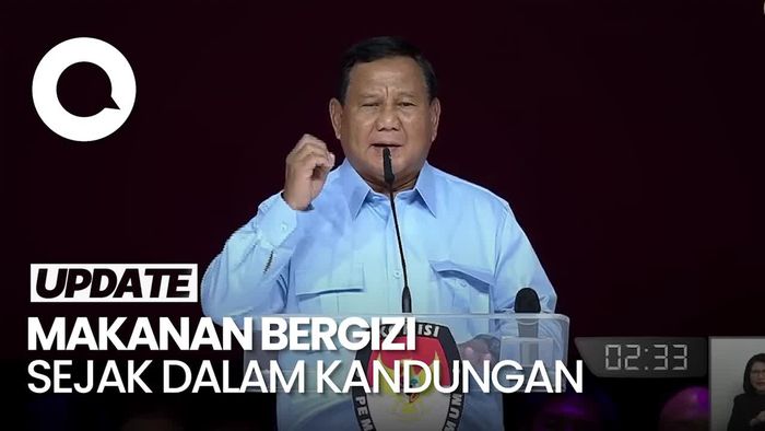 Janji Prabowo Beri Makanan Bergizi untuk Anak Indonesia Sejak dalam Kandungan