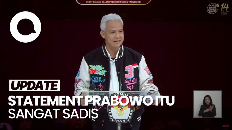 Ganjar Respons Jawaban Prabowo soal Makan atau Internet Gratis