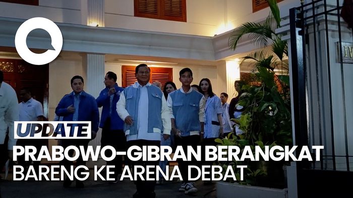 Gaya Prabowo Pose Jurus Silat Bareng Gibran Jelang Debat Pilpres Terakhir