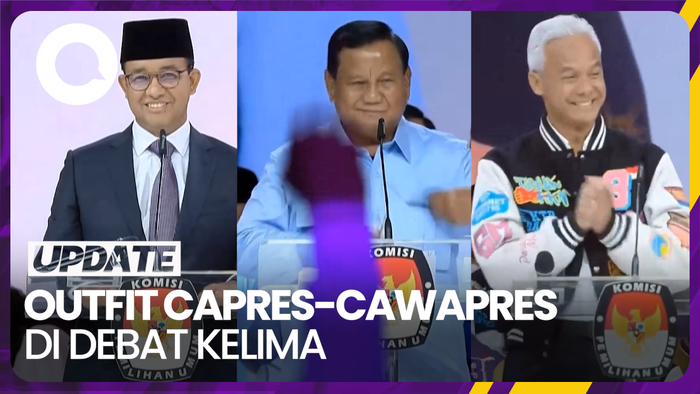 Melihat Outfit Capres-Cawapres di Debat Terakhir Jelang Pemilu 2024