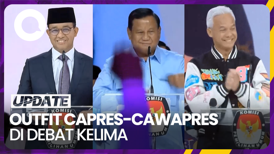 Melihat Outfit Capres-Cawapres di Debat Terakhir Jelang Pemilu 2024