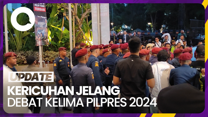 Ricuh Terjadi Jelang Debat Kelima Pilpres 2024