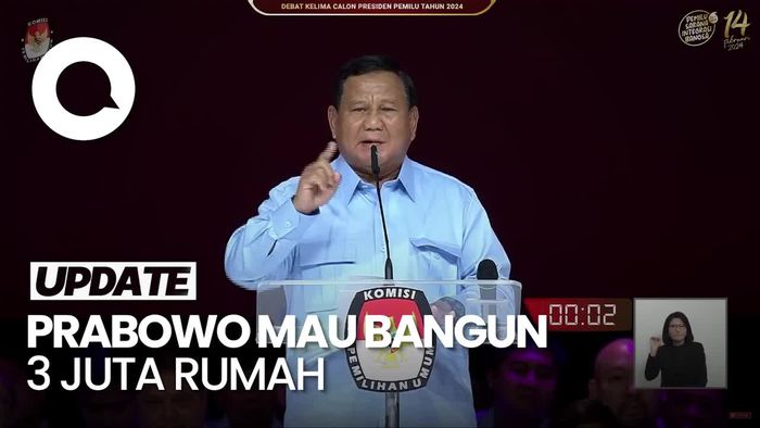 Prabowo Janji Mau Bangun 3 Juta Rumah untuk Rakyat di Desa, Kota, dan Pesisir