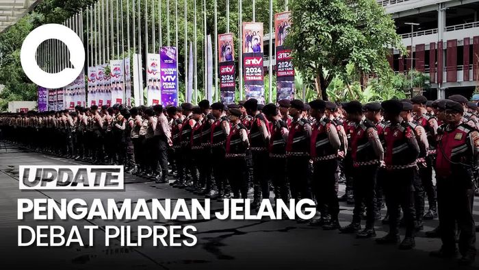 Pengamanan Ketat Jelang Debat Kelima Pilpres di JCC