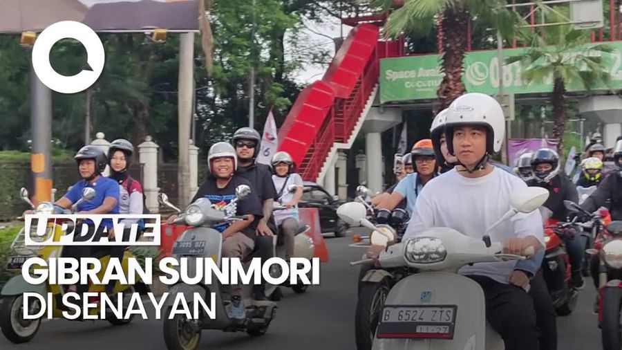 Gibran dan Selvi Sunmori Bareng Para Artis di Senayan