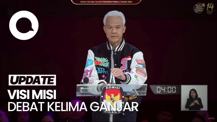 Visi Misi Debat Kelima Ganjar: Satu Desa Satu Faskes-Nasib Guru dan Dosen