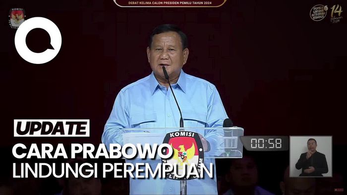 Prabowo soal Perlindungan Perempuan: Tegakkan Hukum Sekeras-kerasnya!