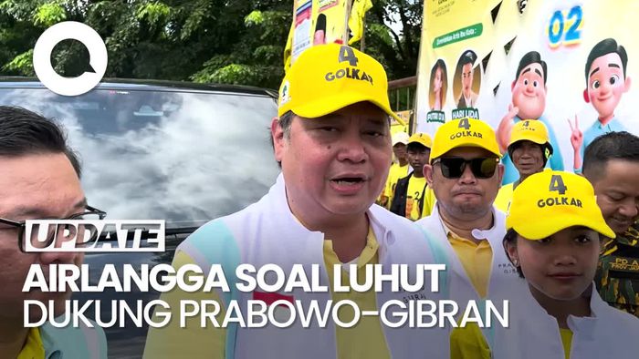 Luhut Resmi Dukung Prabowo-Gibran, Airlangga Bilang Begini