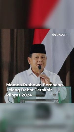 Adem! Prabowo Berenang Sebelum Debat Pamungkas