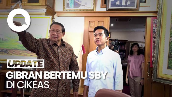 Momen Gibran Berkunjung ke Kediaman SBY di Cikeas