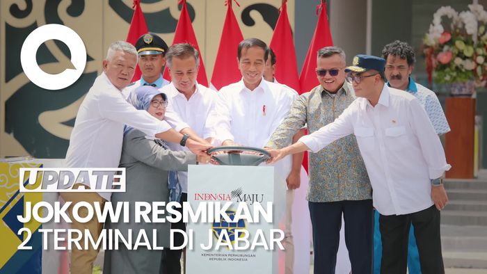 Presiden Jokowi dan Menteri Perhubungan Resmikan 2 Terminal Tipe A yang Direvitalisasi