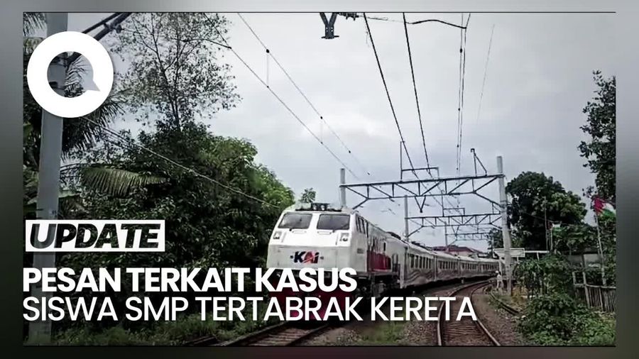 Siswa SMP Tewas Tertabrak Kereta Api saat Bikin Konten, KAI Buka Suara