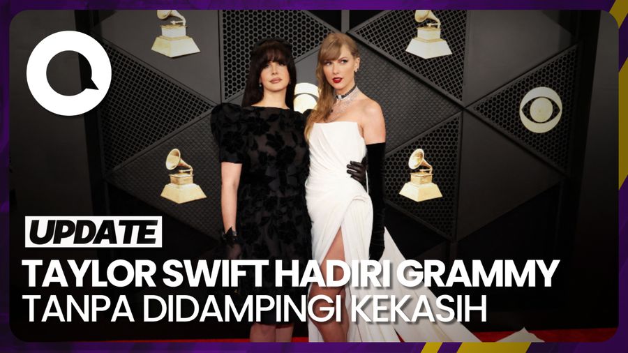Bukan Travis Kelce, Ini Sosok yang Temani Taylor Swift di Red Carpet Grammy
