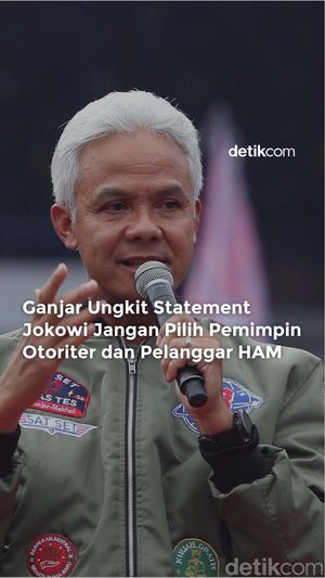 Ganjar Kutip Jokowi Soal Pemimpin Pelanggar HAM
