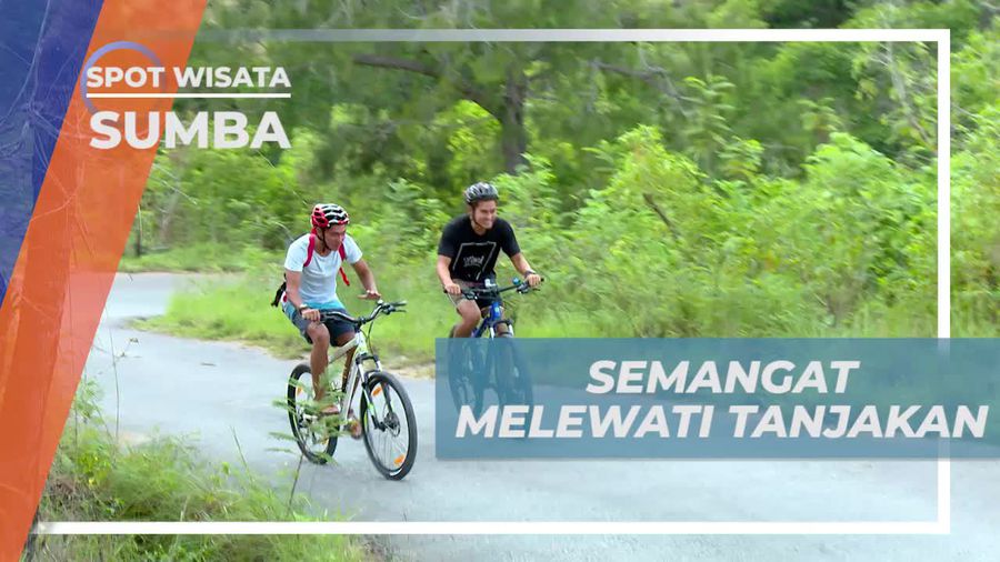 Gowes Dengan Semangat Menaklukkan Tanjakan di Desa Mbatakapidu Sumba