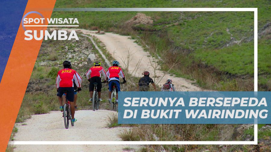 Melibas Trek Bertanah Kering dan Berbatu Naik Sepeda di Kawasan Bukit Wairinding, Sumba