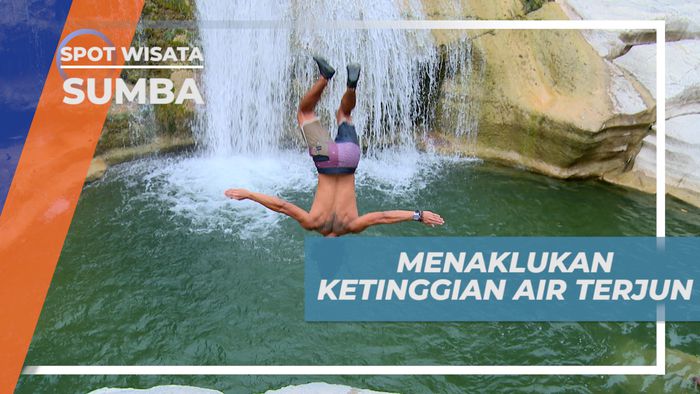 Mengasah Nyali, Taklukkan Ketinggian Dengan Clift Jump di Air Terjun Tanggedu, Sumba