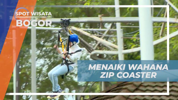Sensasi Meluncur Sambil Bergelantungan Dengan Kecepatan Tinggi, Bogor