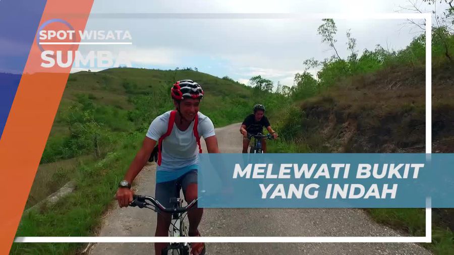 Melintasi Bukit Indah, Keseruan Bersepeda di Desa Mbatakapidu Sumba