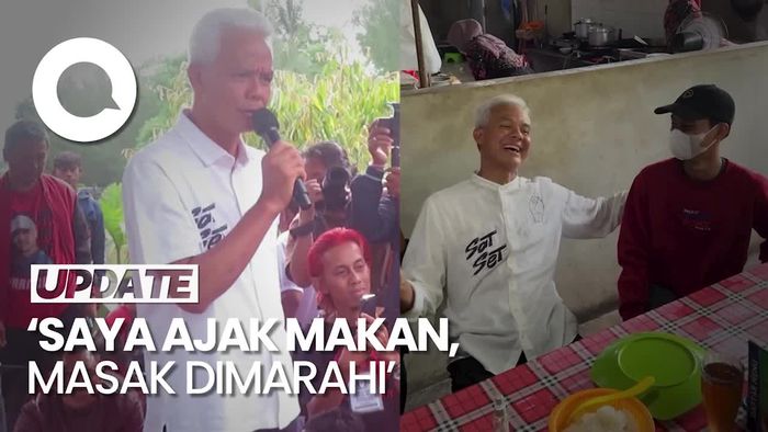 Ganjar Disambut Simpatisan Prabowo di Balikpapan, Ajak Makan Bareng