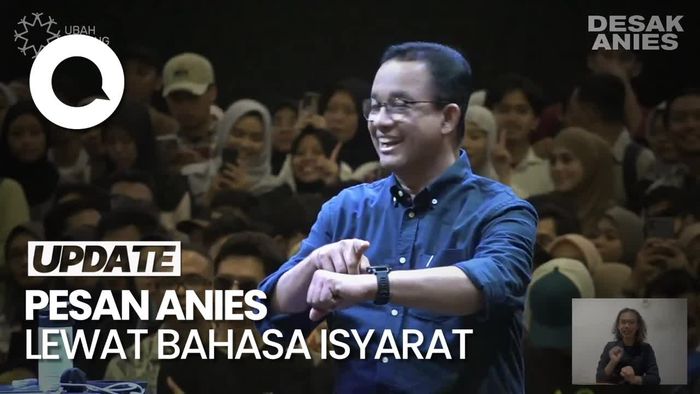 Anies Ungkap Pesan Gerakan Bahasa Isyarat di Debat Terakhir Pilpres 2024