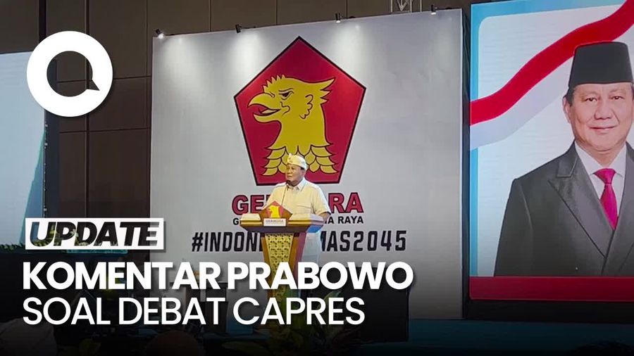 Kelakar Prabowo di HUT Gerindra: Bicara Bangsa kok 4 Menit, Sorry Ye!